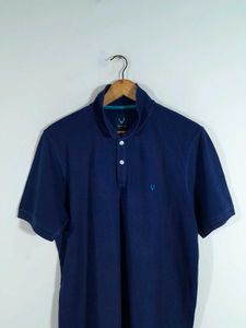 Navy Blue Allen Solly Polo T-Shirt For Men&#39;s