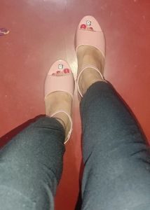 Women Pink Heel Sandal