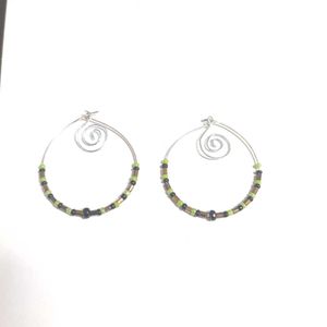 Boho Hoop Earrings 🌀🌿🍄