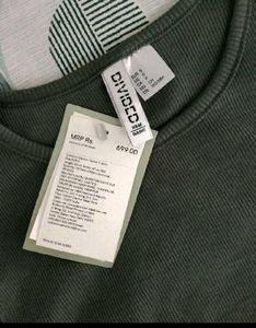 H&M Solid Ribbed Top