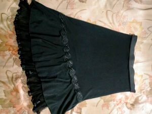 Black Y2K Skirt Vintage Style