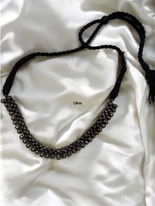 Oxidised Silver Choker Necklace From Branca