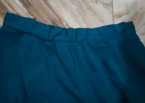Embroidered Teal Tunic Top