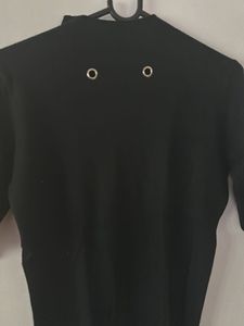 Black Woolen Top
