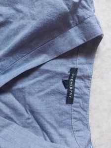 Embroidered Blue Top