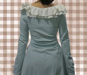 Bell Sleeve Ruffle Dress