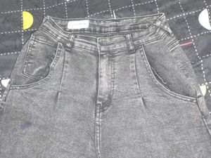 Acid Wash Grey Jeans