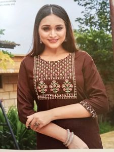 Kajree Fashion Maroon Kurti