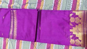 Purple &amp; Gold Saree