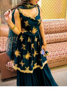 Sharara Suit With Duptta