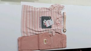 Cute Pink Bear Outfit Set