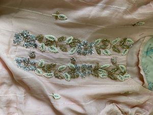 Pure Chiffon Gorgotte Salwar Set