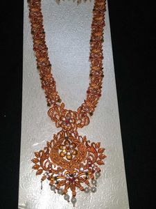 Matte Finish Antique Jewellery Set
