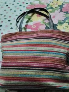 Striped Tote Bag