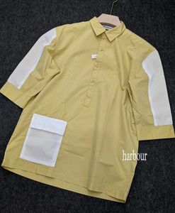 Street Style Boxy T-Shirt For Men In Light Mustard