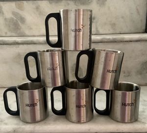 Set Of 6 Stainless Steel Mugs
