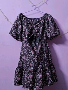 Floral Print Mini Dress
