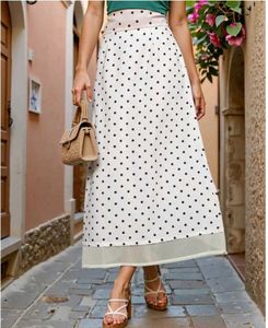 Polka Dot Midi Skirt