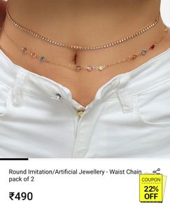 Savana By Urbanic Waist Chain Gold