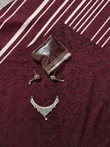 AD Anti Tarnish mangalsutra &amp; Earrings
