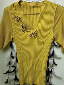 Stretchable Yellow Top💛