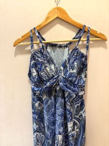 Beautiful Blue Paisley Cami Top