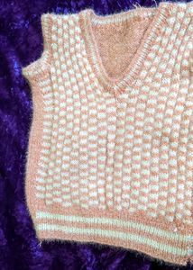 Kids Woollen Sweater Pink Fir 2-5 years