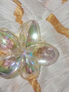 Holographic Flower Hair Clip