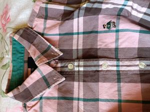 Pink &amp; Brown Plaid Long Sleeve