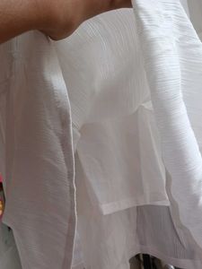 Ethnic White Skirt
