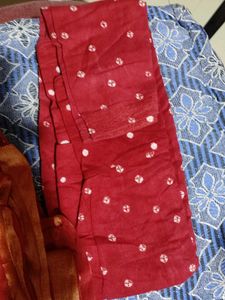 Red &amp; Blue Print suit set
