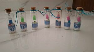 Message in a Bottle Charm Set