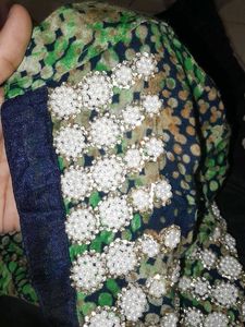Beautiful Green Beaded Kurti