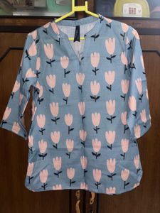 Floral Print Women&#39;s Tunic