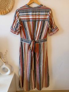 Westside Striped A Line Dress