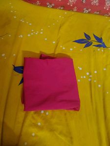 Pink slit midi skirt