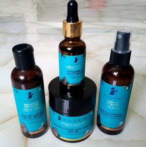 Pilgrim Korean Beauty Flawless Skin Care Kit With Vitamin C & Hyaluronic Acid
