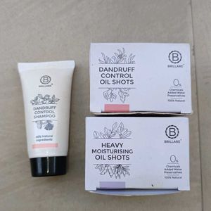 BRILLARE DANDRUFF CONTROL OIL SHOTS &amp; SHAMPOO