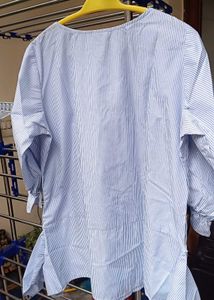 Striped Floral Blouse