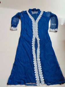 Cotton Blended Blue Kurthi 💙