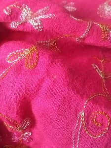Fuchsia Pink Floral Stole
