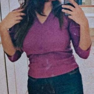 Trendy Elegant Velvety V Neck Crop Top