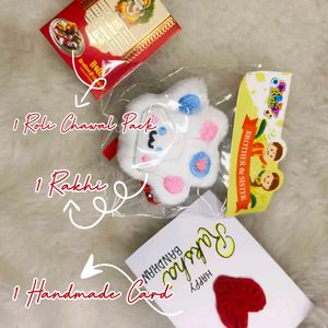Fluffy Panda Paw Rakhi Gift Set