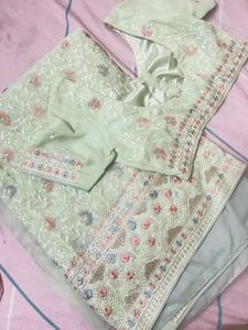 Partywear Pure Georgette Sari