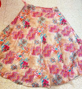 Women’s Pink Indo Western Kurta Skirt Dupatta Set