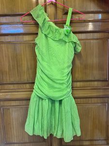 Green Sparkly Mini Dress