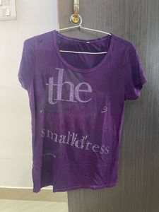 Purple Graphic T-Shirt