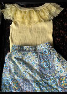 Ankle length long skirt