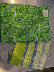 Cotton Suit Fabric With Cotto Duppata
