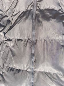 black oversized puffer jacket